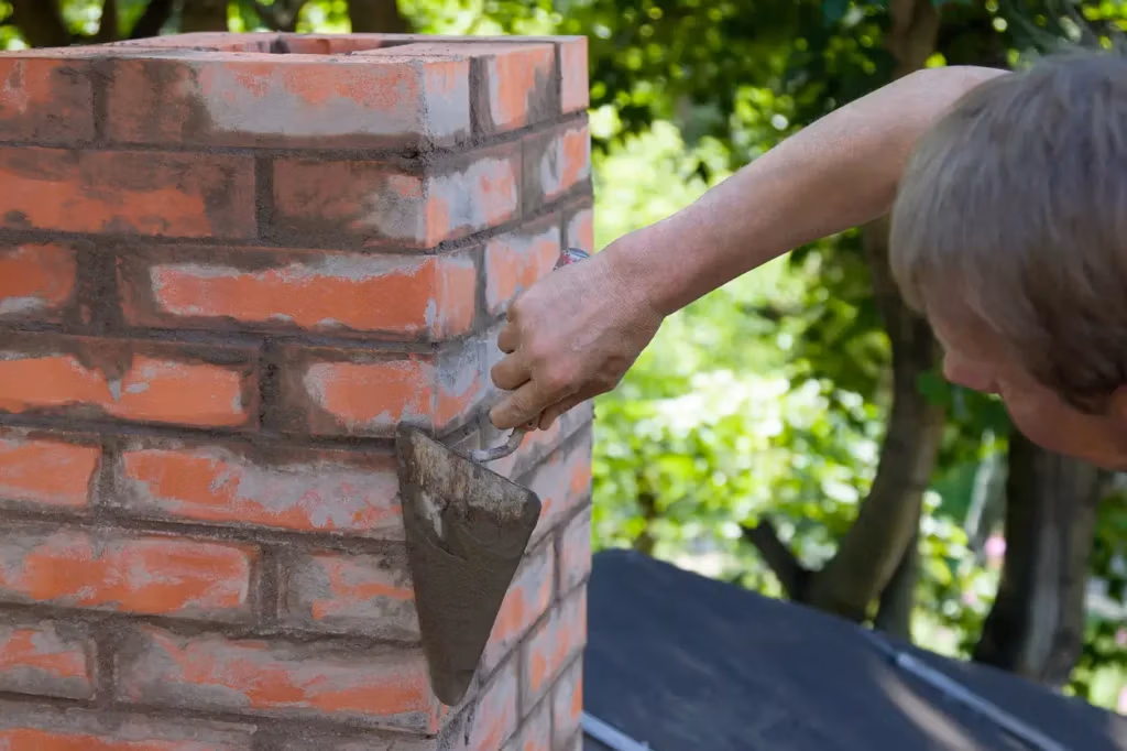 Chimney brick repair
